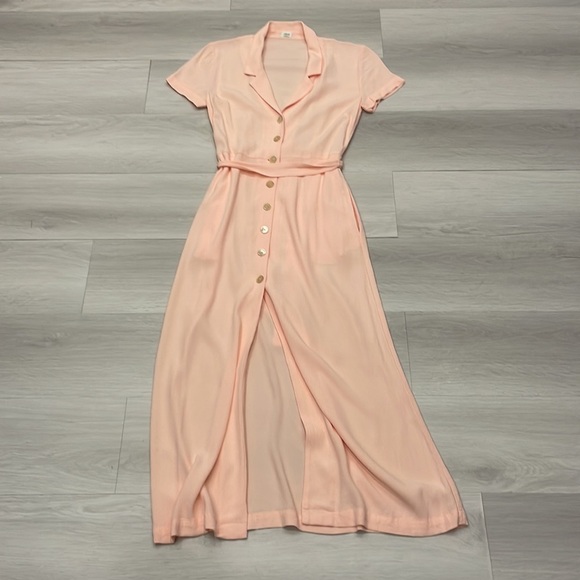 Aritzia Wilfred Shirt Dress in Coral Blush - Picture 1 of 10